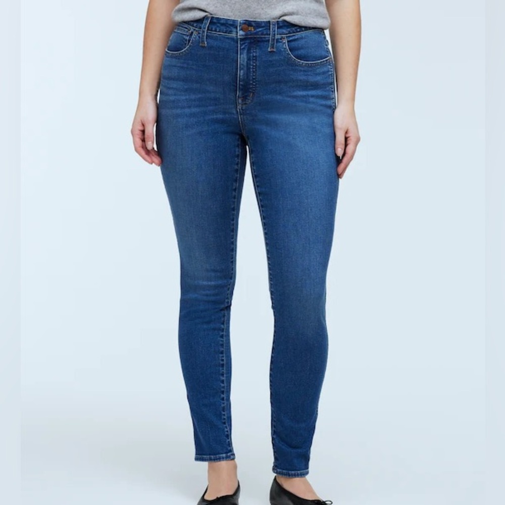 Madewell 9” Mid-Rise Skinny Jeans Size 26 Medium Wash Stretch Denim
